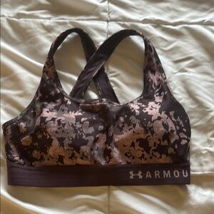 Under Armour Black and Pink Sports Bra